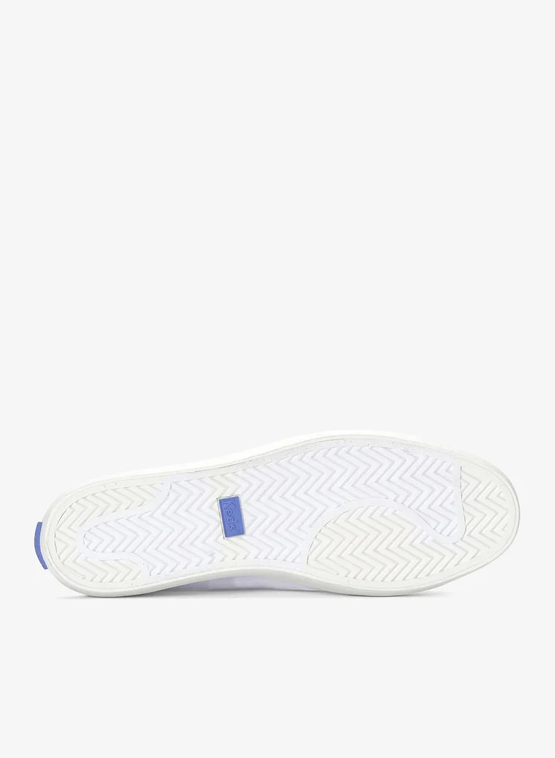 Keds white Keds Women's Kickback Slip On Canvas Casual Sneaker White for Women | Best Price UAE